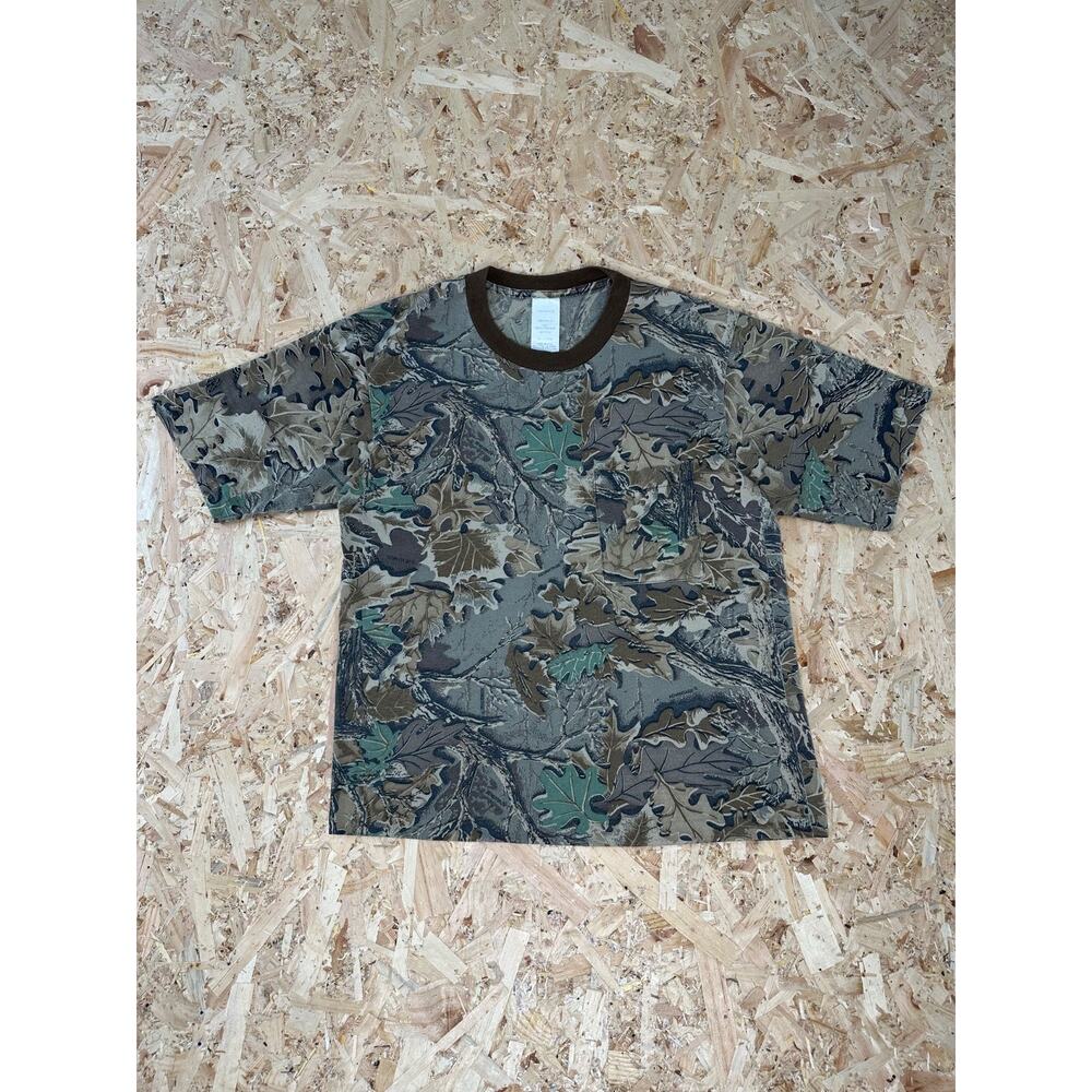 Vintage 90s Single Stitch Realtree Camo Pocket T-Shirt Mens L